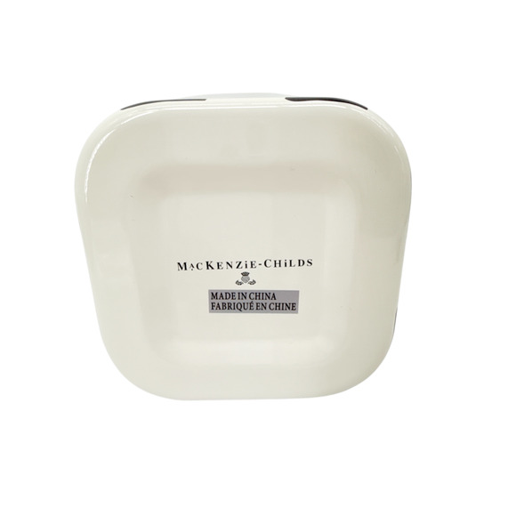 MACKENZIE-CHILDS Courtly Check Enamel Deep Squarage Bowl ||| Medium - Picture 5 of 5